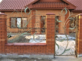 Кованая калитка фото